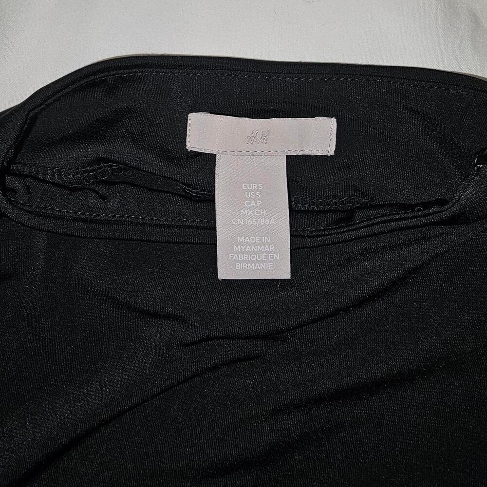 🖤 H&M Black Ruched Bodycon Mini Dress - Picture 5 of 5